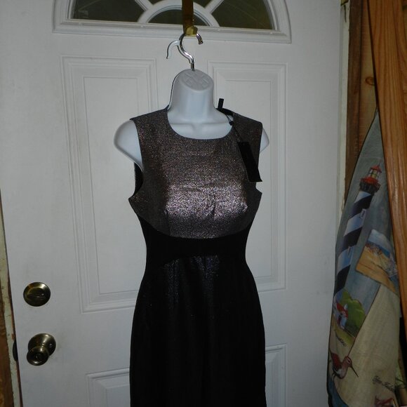 BCBGMAXAZRIA Odeya Dress Full Length Gown Maxi Formal Metallic Size 6🆕⌚📦🏃💨🚚 - Picture 4 of 16